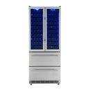 Forno Campania 32-Inch 17.7 cu.ft. Wine Cooler in Stainless Steel (FWCDR6635-32S)
