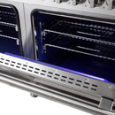 Forno 2-Piece Appliance Package - 60-Inch Dual Fuel Range and Wall Mount Range Hood in Stainless Steel