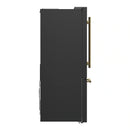 Forno 2-Piece Appliance Package - 30-Inch Induction Range and 30-Inch French Door Refrigerator in Black with Antique Brass Handle (FBDL-015-15CAUS)