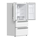Forno 2-Piece Appliance Package - 30-Inch Slide-In Induction Range and 36-Inch French Door Refrigerator in White with Stainless Steel Handle (FBDL-014-08CAUS)