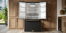 Gordon Ramsay by Thor Kitchen 3-Piece Appliance Package - 48-Inch Gas Range with Liquid Propane Kit with Double Oven, 36-Inch Refrigerator, and Dishwasher in Black with Bronze Trim