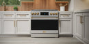 Gordon Ramsay by Thor Kitchen 36-Inch Professional Natural Gas Range with Tilt Panel Touch Control and 6.0 Cu. Ft. Self Clean Oven in Stainless Steel with Bronze Trim (RSG36-BRZ)