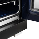 Forno Capriasca 36-Inch Freestanding French Door Gas Range with 6 Burners and 5.36 Cu.Ft. Convection Oven in Black with Antique Brass Handle (FFSGS6460-36BLK)