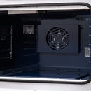 Forno Capriasca 36-Inch Freestanding French Door Gas Range with 6 Burners and 5.36 Cu.Ft. Convection Oven in Black with Antique Brass Handle (FFSGS6460-36BLK)