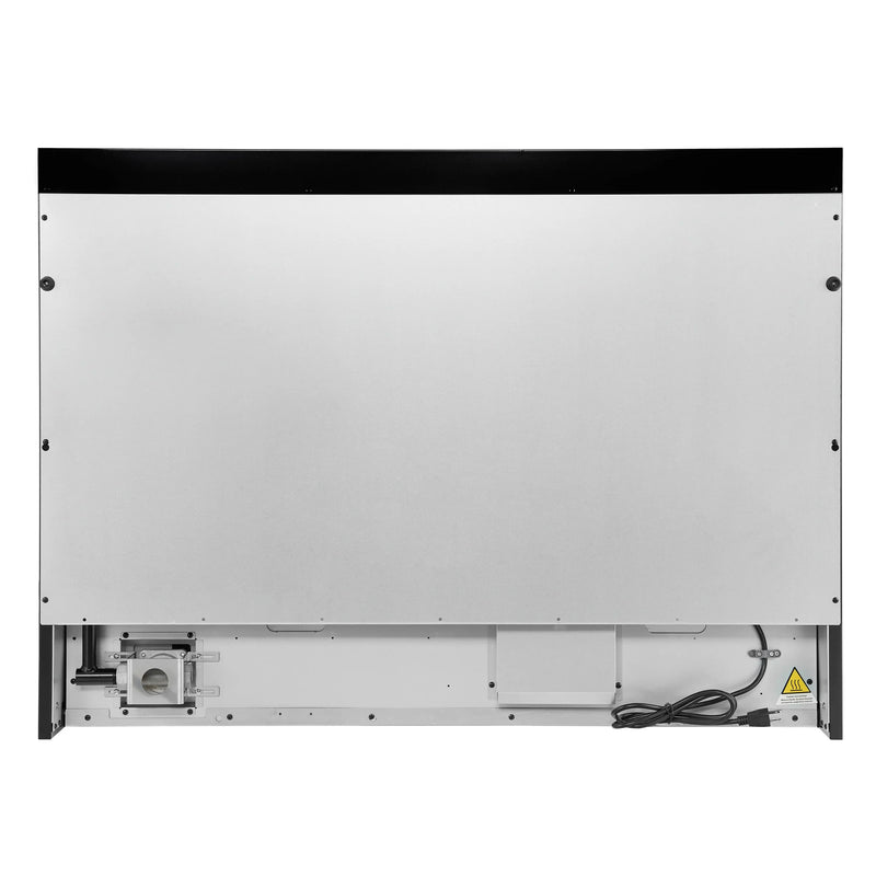 Forno Antico 48-Inch Dual Range with 8 Gas Burner Cooktop and 5.5 Cu.Ft. Electric Convection Oven in Black with Antique Brass Trim (FFSGS6113-48BLK)