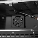 Forno 4-Piece Appliance Package - 36-Inch Gasl Fuel Range, Wall Mount Range Hood, 60-Inch Built-In Convertible Refrigerator, and Dishwasher in Black with Antique Brass Handle