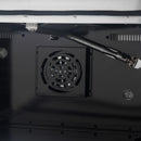 Forno 4-Piece Appliance Package - 36-Inch Gas Range, Wall Mount Range Hood, 36-Inch French Door Refrigerator, and Dishwasher in White with Antique Brass Handle