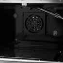 Forno Galiano 5-Piece Appliance Package - 48-Inch Gas Range, 48-Inch Hood, 36-Inch Refrigerator, 24-Inch Dishwasher, & 30-Inch Microwave Oven in Black with Antique Brass Trim