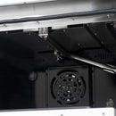 Forno 4-Piece Appliance Package - 48-Inch Gas Range, Wall Mount Range Hood, 36-Inch French Door Refrigerator, and Dishwasher in White with Antique Brass Handle