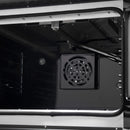 Forno Galiano 30-Inch French Door Gas Range with 5 Burners and 4.32 Cu.Ft. Convection Oven in Black with Antique Brass Trim (FFSGS6444-30BLK)