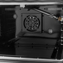 Forno Galiano 48-Inch French Door Gas Range with 8 Burners and 6.58 Cu. Ft. Convection Oven in Black with Antique Brass Trim (FFSGS6444-48BLK)