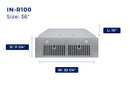 Hauslane 450 CFM Convertible Built-In Range Hood Insert with Stainless Steel Filters (IN-R100SS-36)