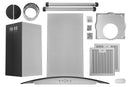 Hauslane 30-Inch 600 Convertible Island Range Hood in Stainless Steel (IS-200SS-30)
