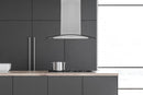 Hauslane 30-Inch 600 Convertible Island Range Hood in Stainless Steel (IS-200SS-30)