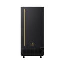 Forno Cristallo 15-Inch 66 lb/Day Freestanding/Undercounter Nugget Ice Maker in Black with Antique Brass Handle (FIMBI7307-15BLK)
