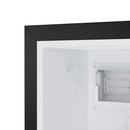Forno Cristallo 15-Inch 66 lb/Day Freestanding/Undercounter Nugget Ice Maker in Black with Antique Brass Handle (FIMBI7307-15BLK)