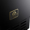Forno Cristallo 15-Inch 66 lb/Day Freestanding/Undercounter Nugget Ice Maker in Black with Antique Brass Handle (FIMBI7307-15BLK)