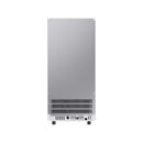 Forno Cristallo 15-Inch 66 lb/Day Freestanding/Undercounter Nugget Ice Maker in White with Antique Brass Handle (FIMBI7307-15WHT)