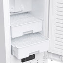 Forno Cristallo 15-Inch 66 lb/Day Freestanding/Undercounter Nugget Ice Maker in White with Antique Brass Handle (FIMBI7307-15WHT)