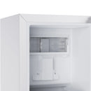 Forno Cristallo 15-Inch 66 lb/Day Freestanding/Undercounter Nugget Ice Maker in White with Antique Brass Handle (FIMBI7307-15WHT)