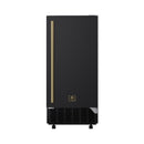Forno Cristallo 15-Inch 79 lb/Day Freestanding/Undercounter Cubed Ice Maker in Black with Antique Brass Handle (FIMBI7313-15BLK)