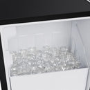 Forno Cristallo 15-Inch 79 lb/Day Freestanding/Undercounter Cubed Ice Maker in Black with Antique Brass Handle (FIMBI7313-15BLK)