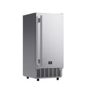Forno Cristallo 15-Inch 79 lb/Day Freestanding/Undercounter Cubed Ice Maker in Stainless Steel (FIMBI7313-15S)