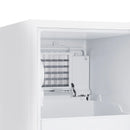 Forno Cristallo 15-Inch 79 lb/Day Freestanding/Undercounter Cubed Ice Maker in White with Antique Brass Handle (FIMBI7313-15WHT)