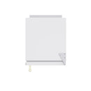 Forno Cristallo 15-Inch 79 lb/Day Freestanding/Undercounter Cubed Ice Maker in White with Antique Brass Handle (FIMBI7313-15WHT)