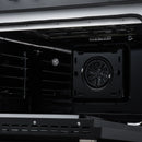 FORNO Torino 36-Inch Induction Range with 5.36 Cu. Ft. True Convection Oven, 10900W Cooktop, Air Fry, Air Sous Vide, Smudge Resistant in Black with Antique Brass Trim (FFSIN0936-36BLK)
