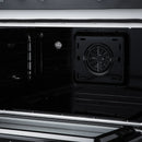 FORNO Torino 36-Inch Induction Range with 5.36 Cu. Ft. True Convection Oven, 10900W Cooktop, Air Fry, Air Sous Vide, Smudge Resistant in Black with Antique Brass Trim (FFSIN0936-36BLK)