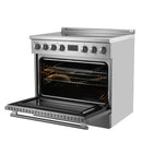 Forno Torino 36-Inch Induction Range with True Convection and Air Fry in Stainless Steel (FFSIN0936-36)