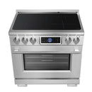 Forno Maximus 36-Inch Induction Range with Air Fryer in Stainless Steel (FFSIN0968-36)
