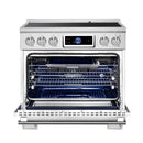 Forno Maximus 36-Inch Induction Range with Air Fryer in Stainless Steel (FFSIN0968-36)