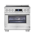 Forno Maximus 36-Inch Induction Range with Air Fryer in Stainless Steel (FFSIN0968-36)
