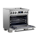 Forno Maximus 36-Inch Induction Range with Air Fryer in Stainless Steel (FFSIN0968-36)