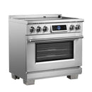 Forno Maximus 36-Inch Induction Range with Air Fryer in Stainless Steel (FFSIN0968-36)