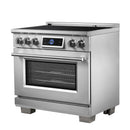 Forno Maximus 36-Inch Induction Range with Air Fryer in Stainless Steel (FFSIN0968-36)