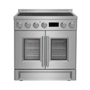 Forno Torino 30-Inch French Door Induction Range with True Convection and Air Fry in Stainless Steel (FFSIN0950-30)