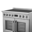Forno Torino 36-Inch French Door Induction Range with True Convection and Air Fry in Stainless Steel (FFSIN0950-36)