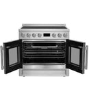 Forno Torino 36-Inch French Door Induction Range with True Convection and Air Fry in Stainless Steel (FFSIN0950-36)