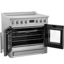 Forno Torino 36-Inch French Door Induction Range with True Convection and Air Fry in Stainless Steel (FFSIN0950-36)