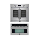 Forno 2-Piece Appliance Package - 30-Inch Single Wall Oven and 30-Inch Microwave in Stainless Steel (FBDL-025-01CAUS)