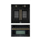 Forno 2-Piece Appliance Package - 30-Inch Single Wall Oven and 30-Inch Microwave in Black with Antique Brass Handle (FBDL-025-03CAUS