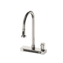 FORNO ACQUA 4 Function Waterfall Pull-Down Kitchen Faucet in Brushed Nickel