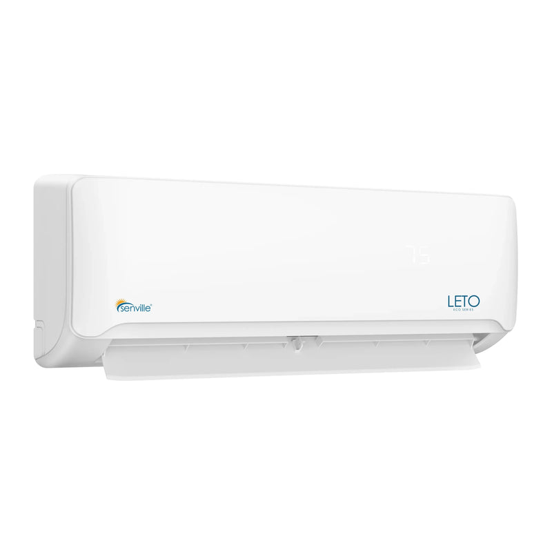 Senville LETO Series 12K BTU Mini Split with 21.3 SEER2, 230 Ductless Air Conditoner and Heat Pump Condenser with Wall Mount Air Handler (SENL-12CD/220)