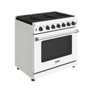 Thor Kitchen 36-Inch 6.0 Cu. Ft. Natural Gas Range with 6 Burners in White (LRG3601UW)
