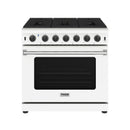Thor Kitchen 36-Inch 6.0 Cu. Ft. Natural Gas Range with 6 Burners in White (LRG3601UW)