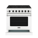 Thor Kitchen 36-Inch 6.0 Cu. Ft. Natural Gas Range with 6 Burners in White (LRG3601UW)