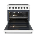 Thor Kitchen 36-Inch 6.0 Cu. Ft. Natural Gas Range with 6 Burners in White (LRG3601UW)